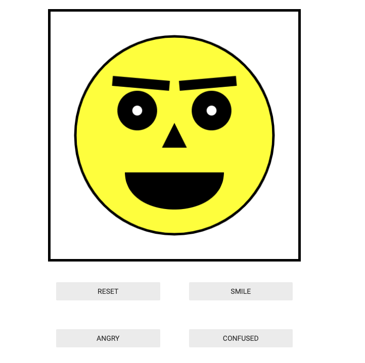 JavaScript animated face assigment